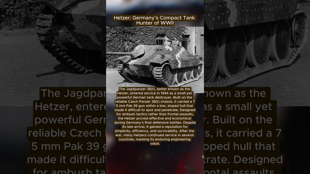 Hetzer: Germany&rsquo;s Compact Tank Hunter of WWII