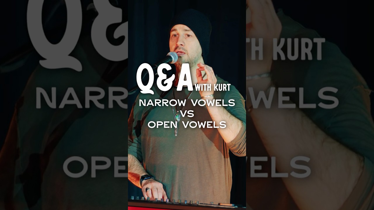Q&A with Kurt - Narrow Vowels VS Open Vowels #singing #singer #voice #music #vowels #shorts