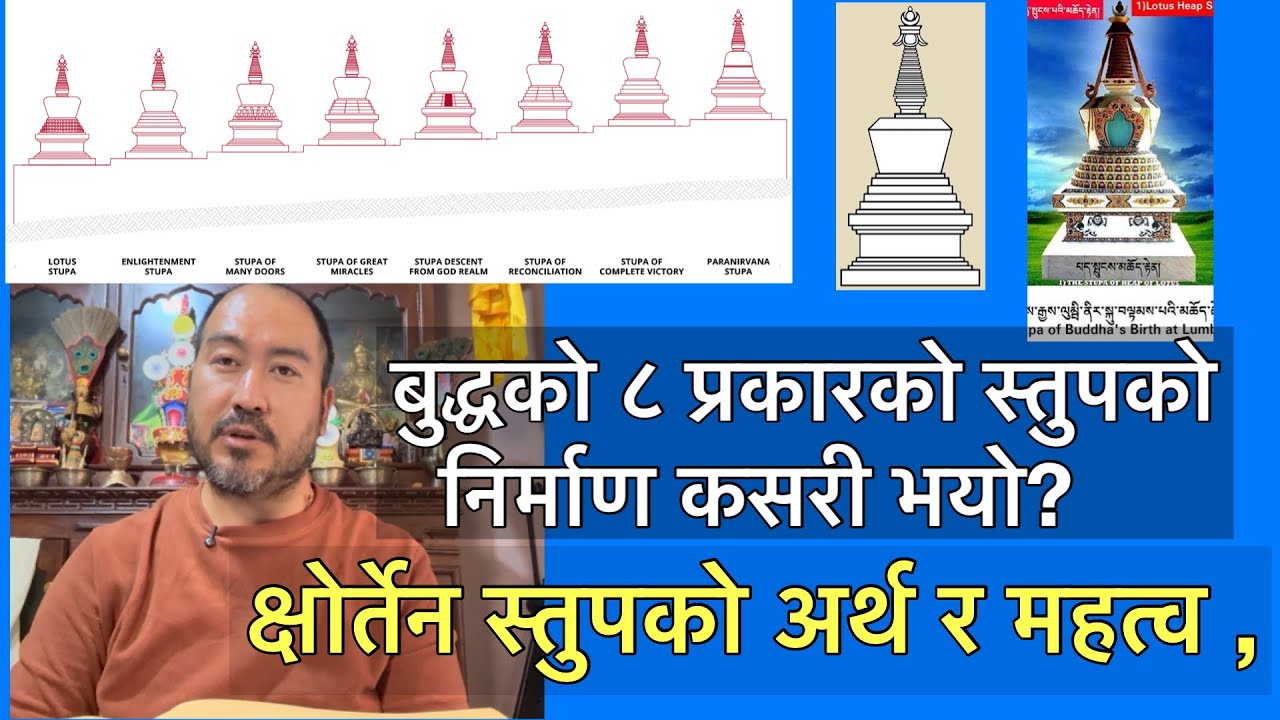 क्षोर्तेन स्तुपको महत्व ईतिहास्, बुद्धको ८ महाचैत्यहरूको निर्माण कसरी भयो?🙏🏻😇
