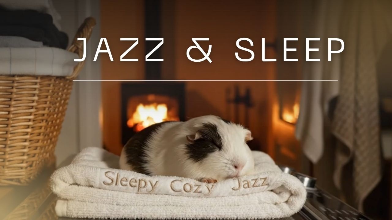 Peaceful Home Night with Relaxing Fireplace Jazz