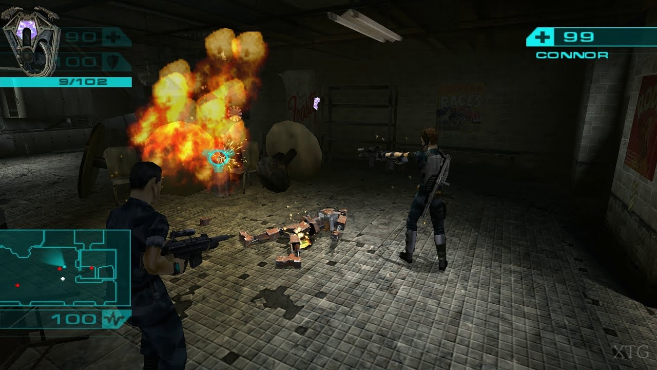 Терминатор: Рассвет Судьбы PS2 Геймплей HD (PCSX2)