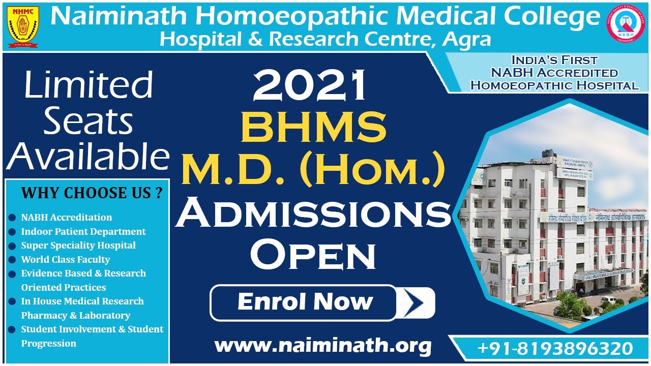 Naiminath Homoeopathic Medical College - Admissions Open in BHMS and M.D (Hom.)