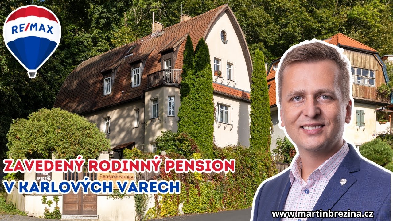 Prodej zavedeného pensionu v klidné části lázeňského centra Karlových Varů