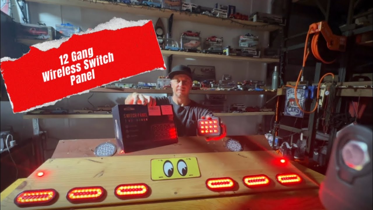 The PARTSam 12 gang wireless switch panel & lights are super cool to personalize your ride.