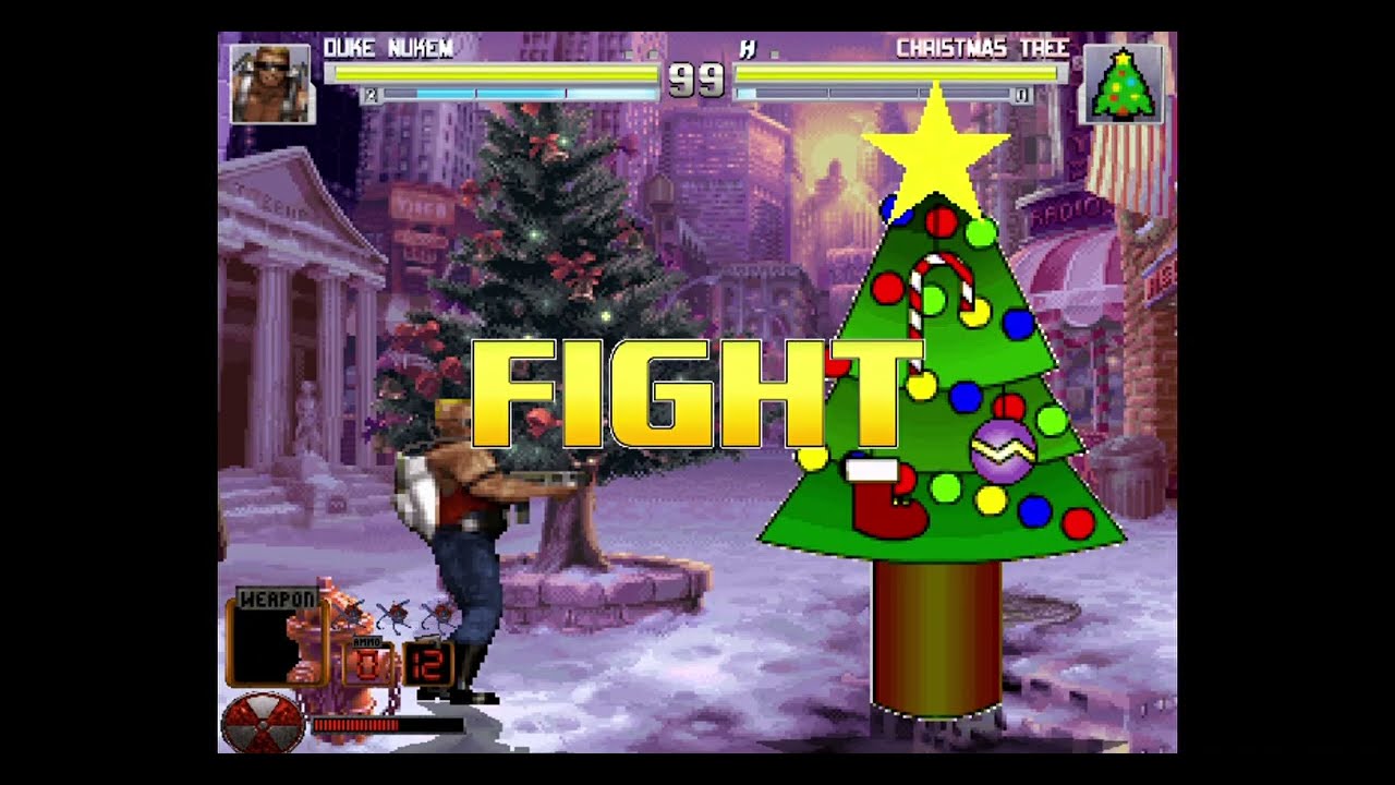 M.U.G.E.N - Duke Nukem VS Christmas Tree