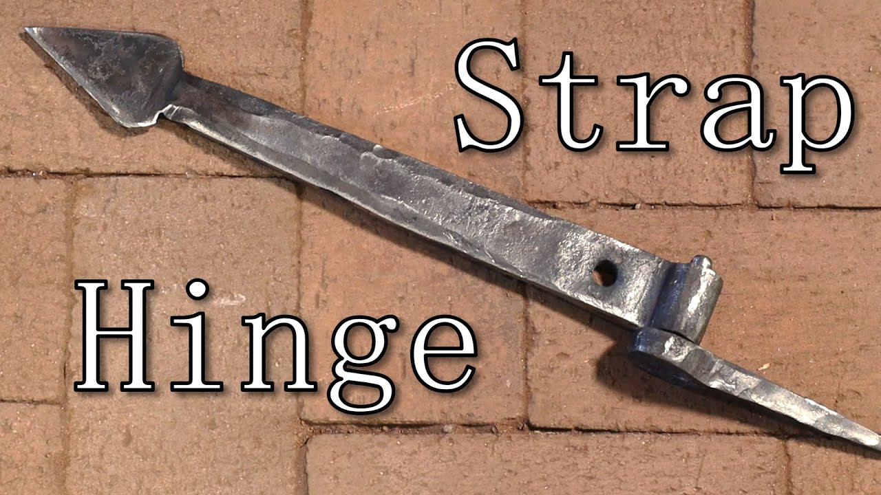 Forging a strap hinge and pintle with welded eyes