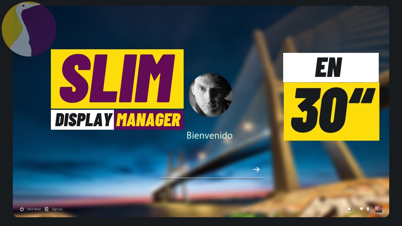 #slim : Un display manager simple, ligero y configurable para tu #openbox #distro