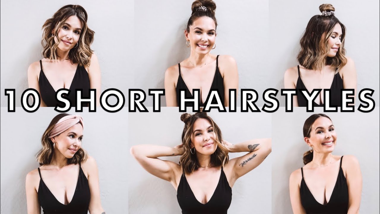 10 EASY SHORT HAIRSTYLES!