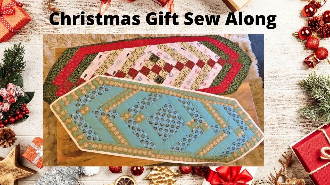 CHRISTMAS SEW ALONG 1 Braid Christmas Table runners Christmas sewing  projects  pattern #quilting