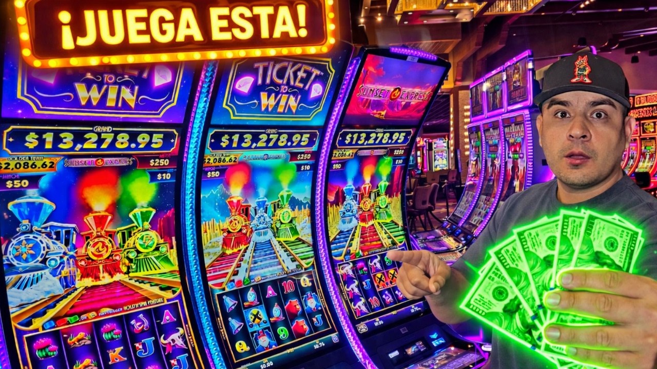 Voy por los 3 TRENES en la maquina deTICKET TO WIN del casino