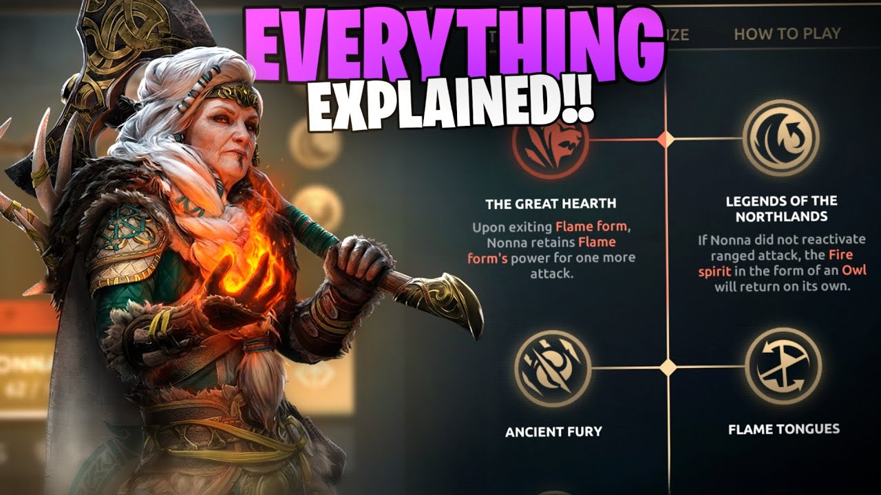 Most Overpowered Hero Of The Arena 🤯| NONNA's All Abilities & Talents Explanation 🔥| Shadow fight 4