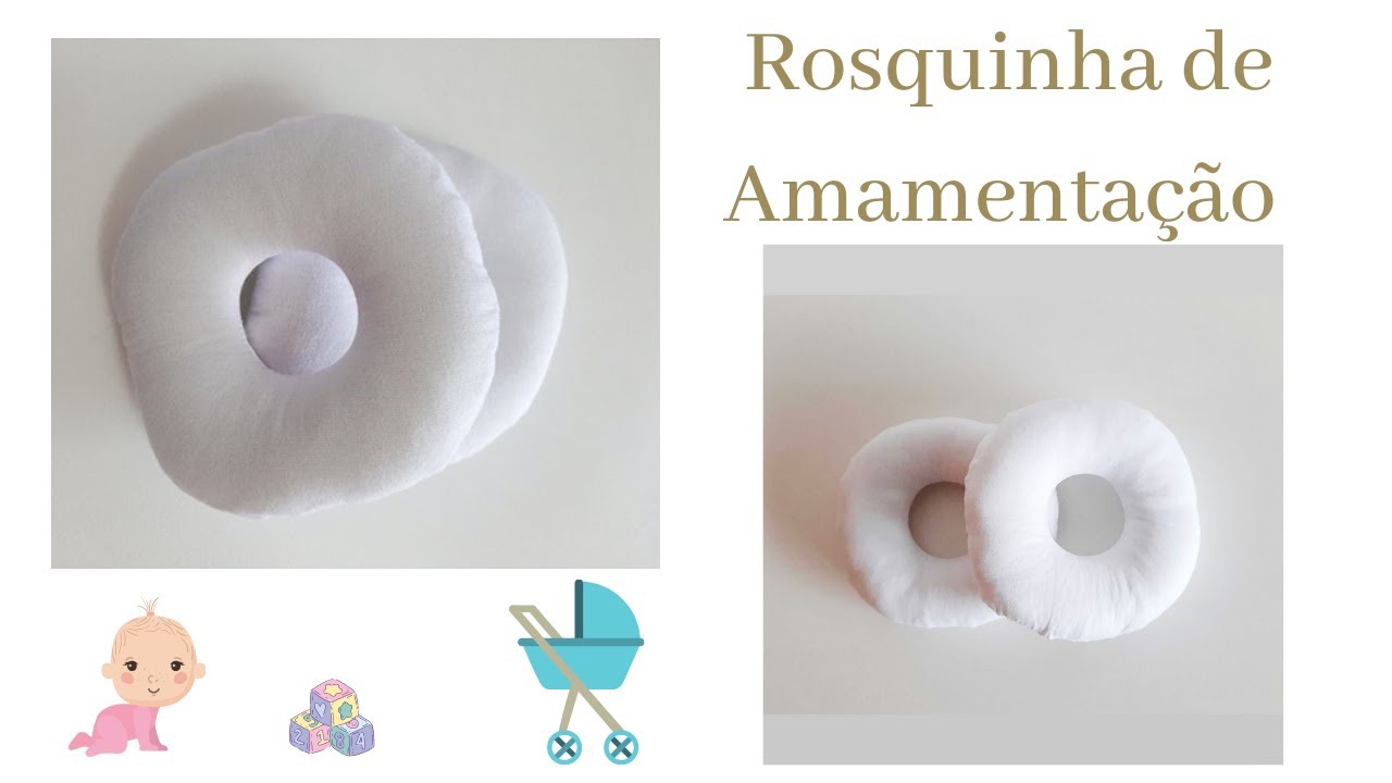 Como fazer Rosquinha de Amamentação - Passo a Passo - Atelie da Glau