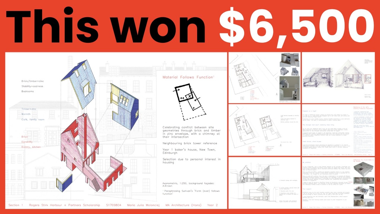 How I won the RSH+P architecture scholarship [17 tips]