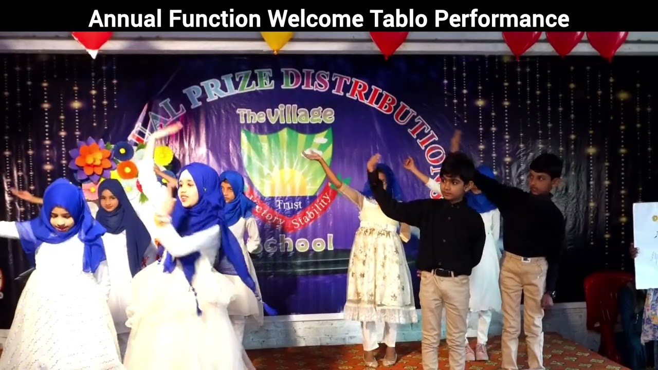 Welcome performance Annual function the village school 