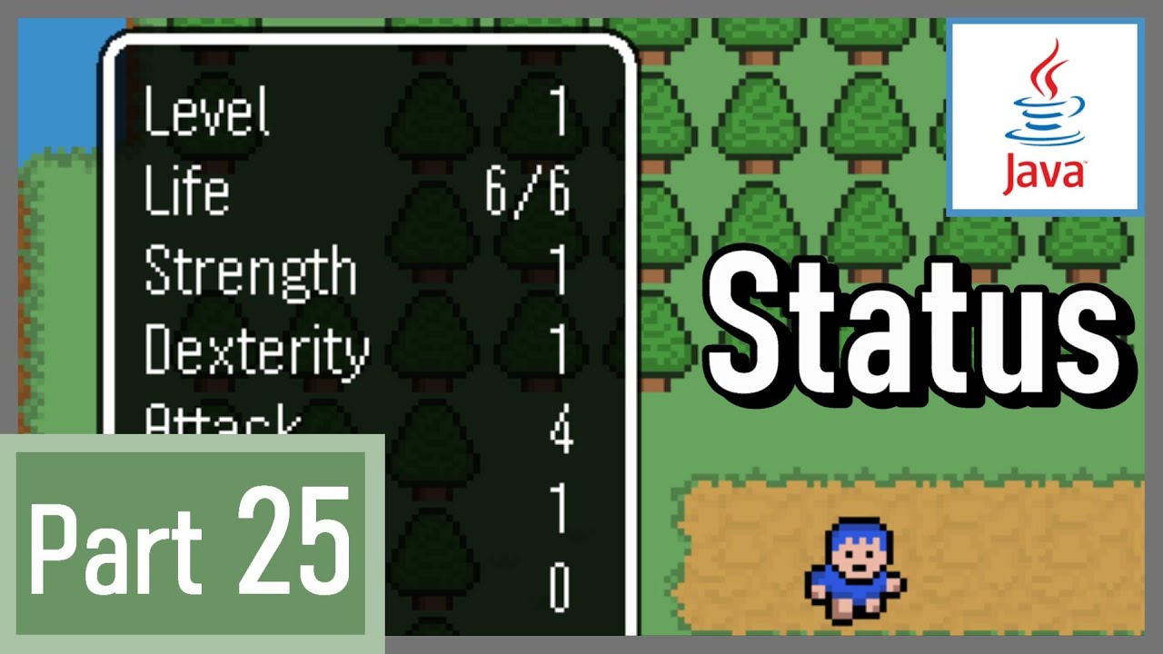 Character Status - How to Make a 2D Game in Java #25