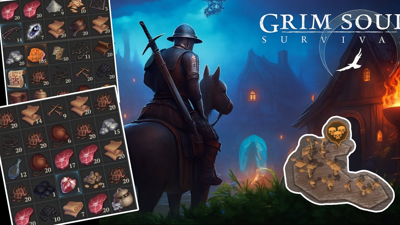 Grim Soul | How To Loot Basic Item In Grim Soul | Skull 3 Farming | v.7.4.1