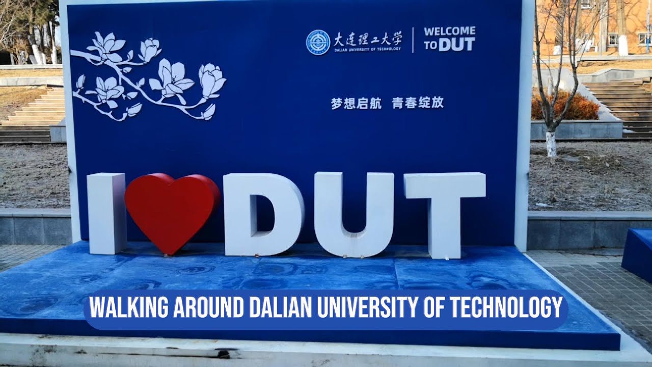 Dalian University of Technology Winter Campus Tour DUT, China