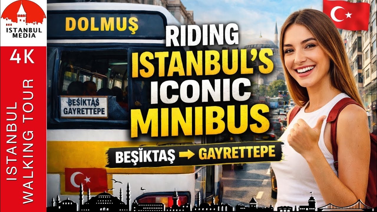 Riding Istanbul’s Iconic Minibus 🇹🇷 | Beşiktaş to Gayrettepe – Real-Time Local Experience
