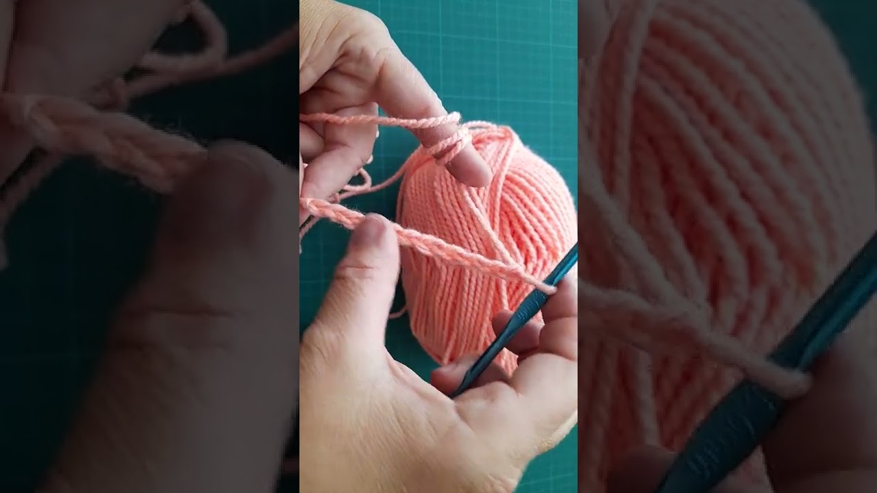 1. Hačkovanie pre začiatočníkov: Základná retiazka / Crochet: Base chain / Cadena base de ganchillo