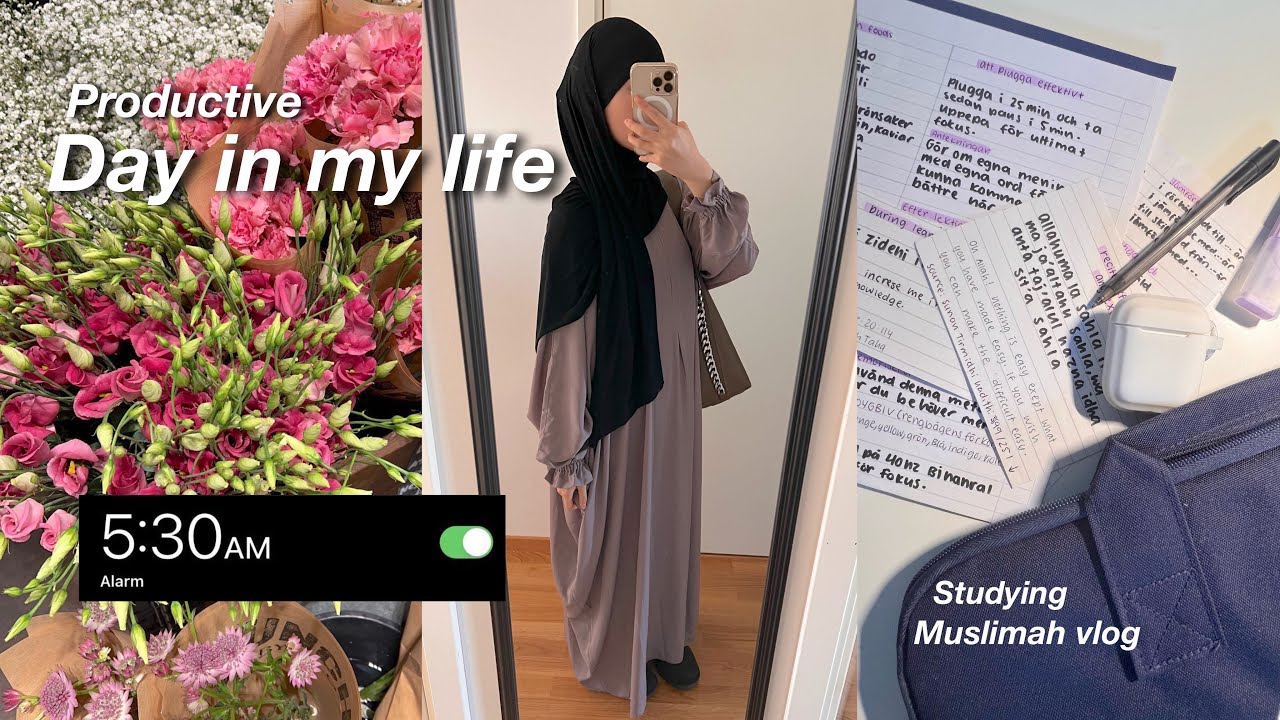 Day in a life of a sophomore Muslimah student | praying| making dua| cooking| study vlog