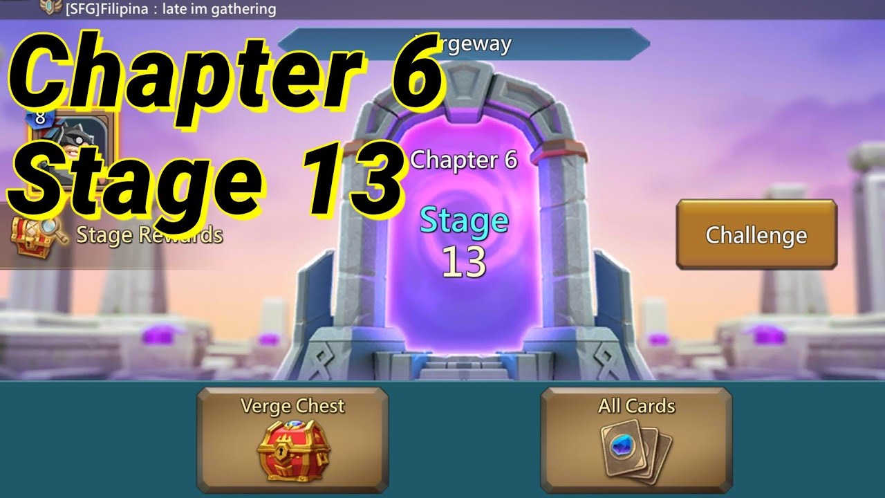 Lords mobile vergeway chapter 6 stage 13
