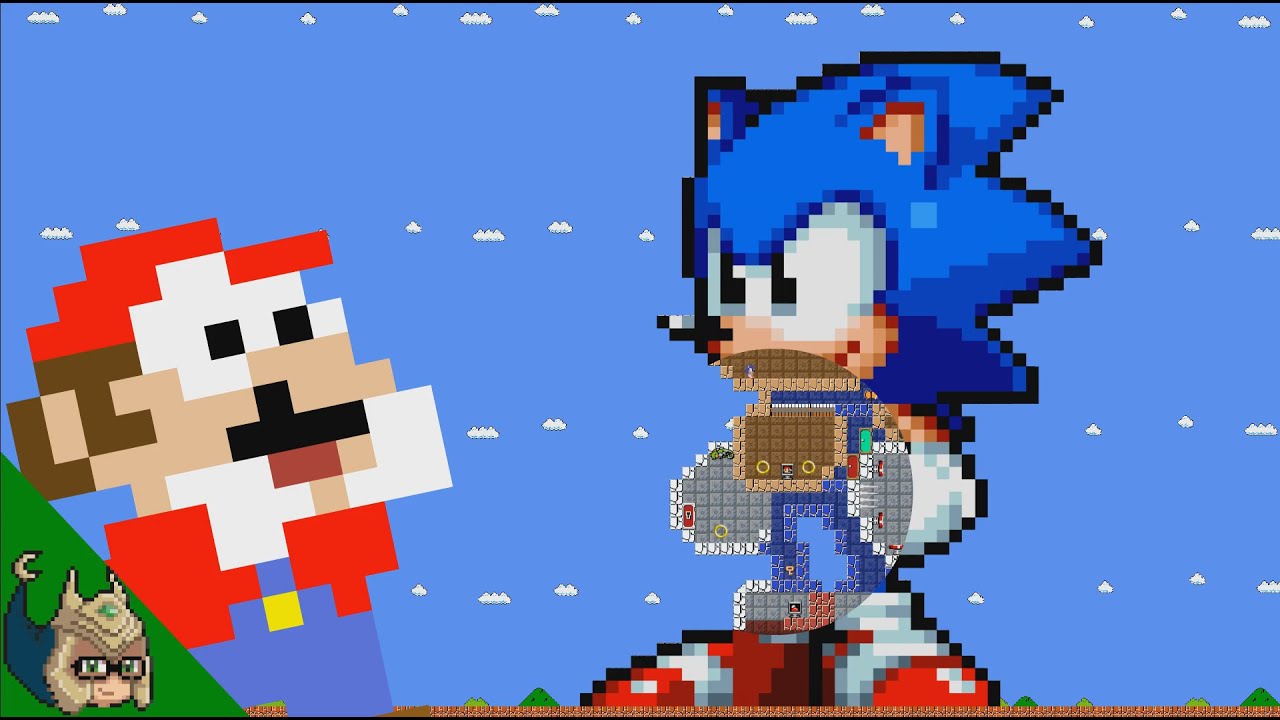 Mario vs the GIANT Sonic MAZE (Mario Cartoon Animation)