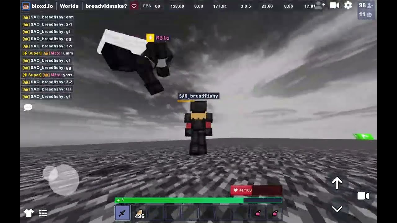 Bloxd PVP 1v1 against friend