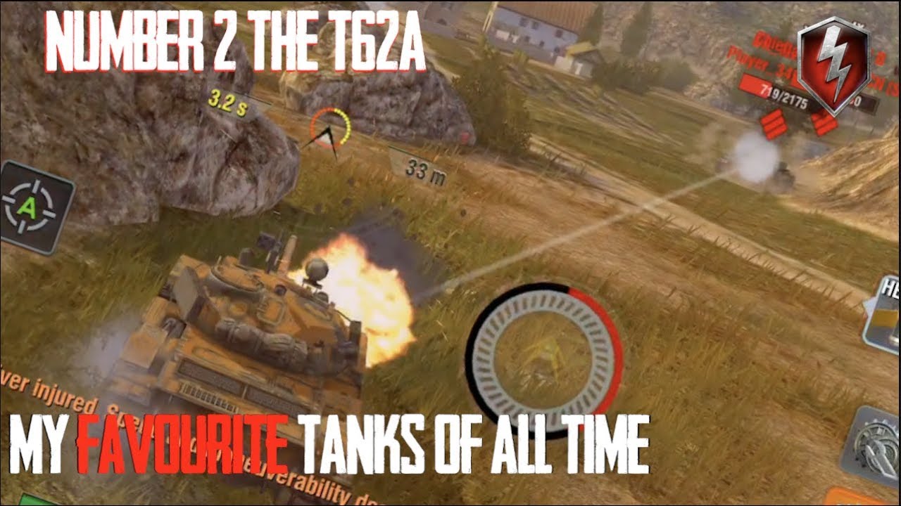 T-62A - NUMBER 2 : FAVOURITE TANKS OF ALL TIME WORLD OF TANKS BLITZ