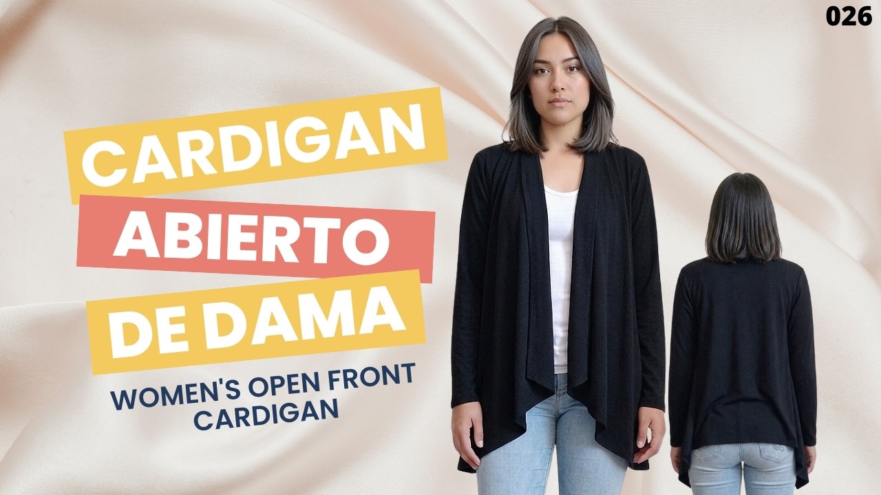 DIY Como Hacer Un CARDIGAN SUPER FACIL // Patronaje y Confeccion