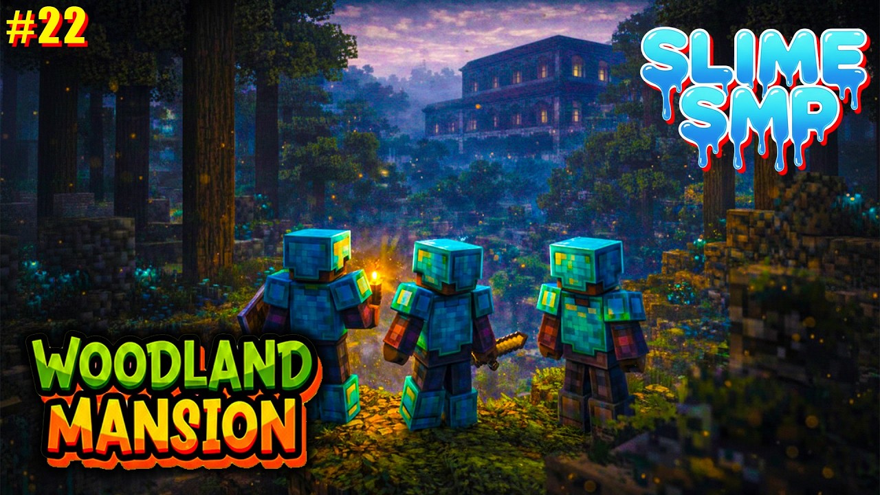 Finally Found a Woodland Mansion 😳 | Slime SMP #22