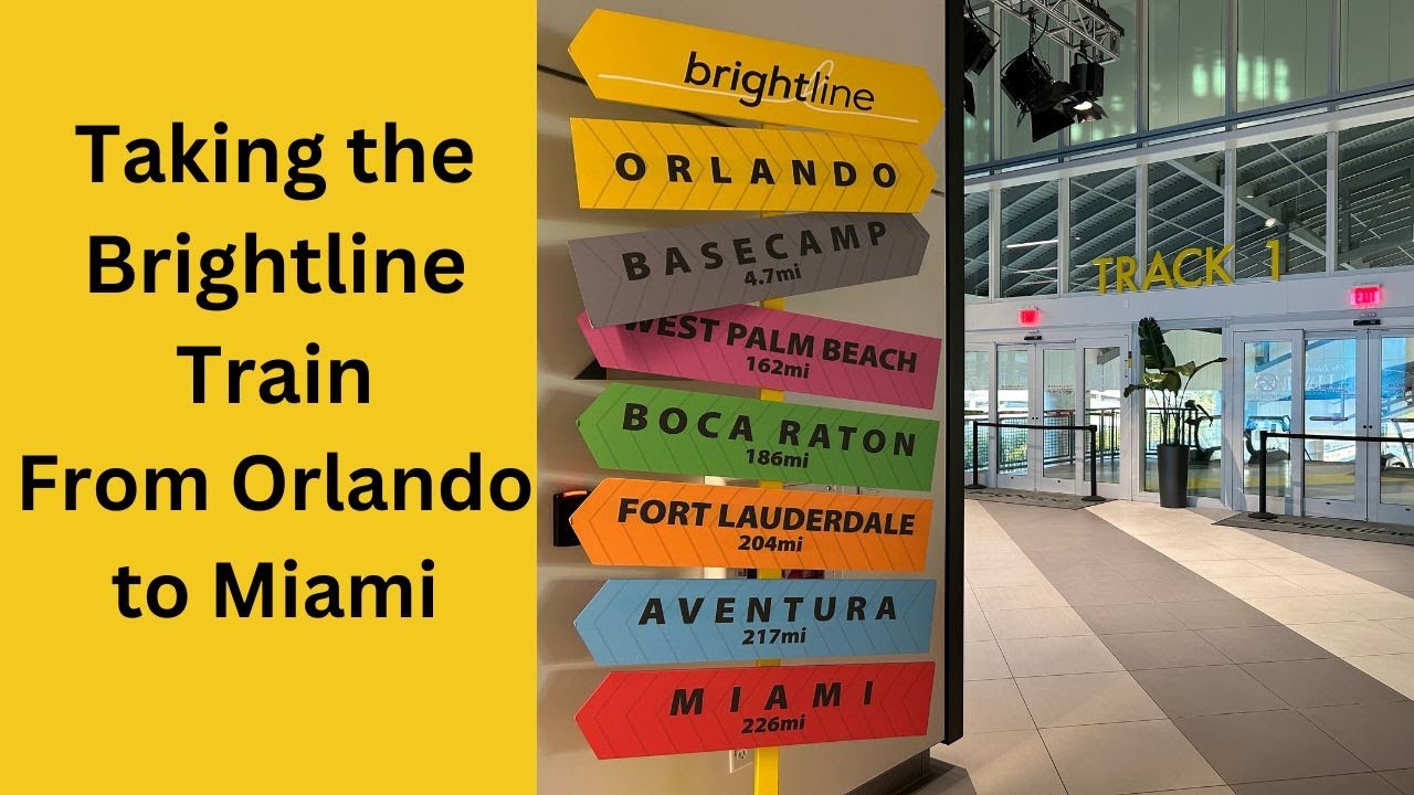 Taking the Brightline Train from Orlando to Miami for a cruise | DETAILS AND REVIEW