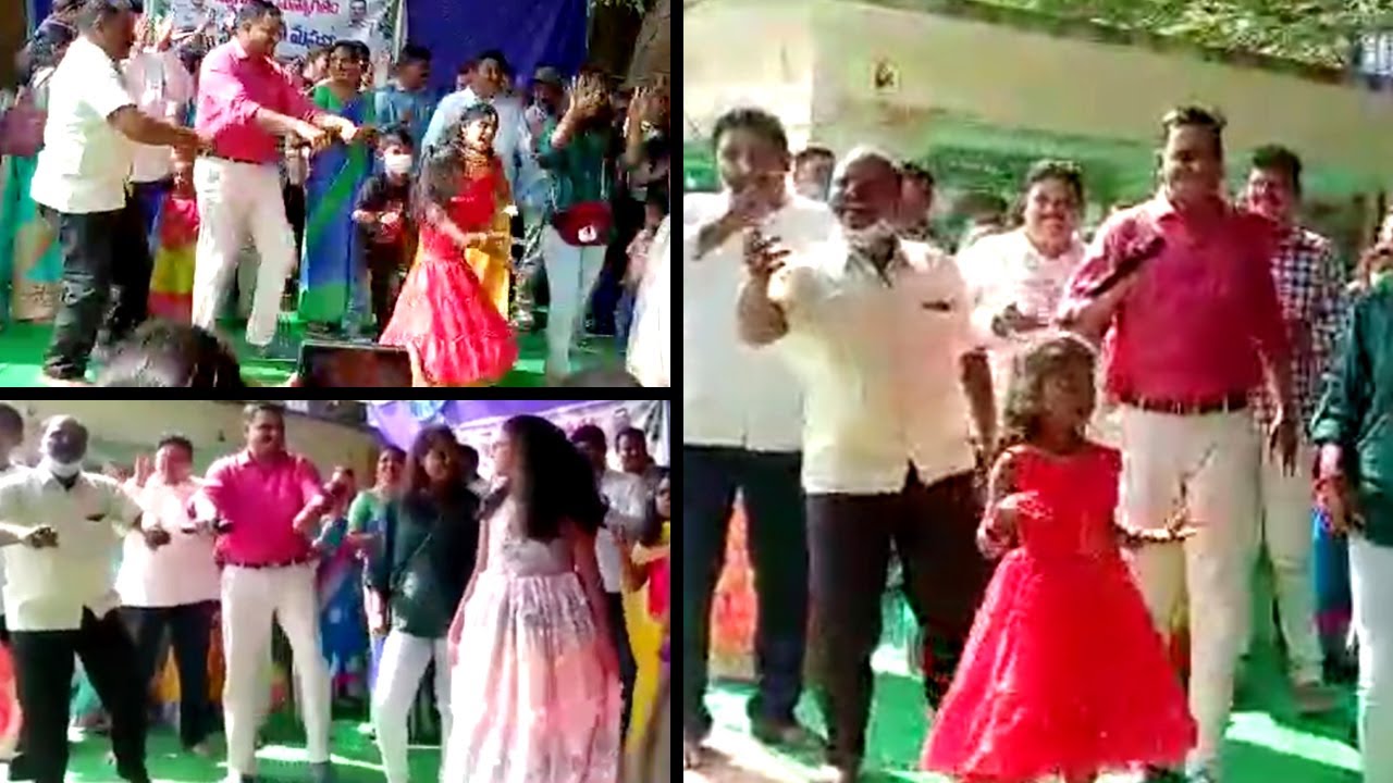 పోలీస్ వనబోజన మహోత్సవంలో నీ బుల్లెట్టు బండెక్కి పాటకు చిందేసిన SP పక్కీరప్ప.. || SP Pakkirappa Dance