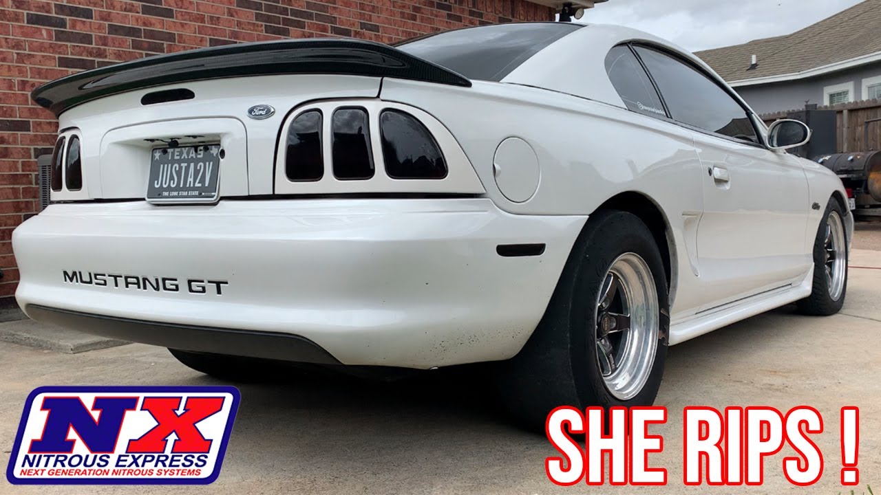 My CAMMED Mustang Gt Gets 150 Shot Of NITROUS!! (ITS VICIOUS)