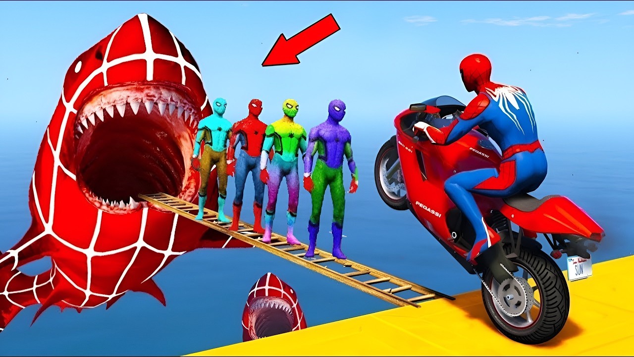 GTA 5 Epic Ragdolls | Spiderman and Super Heroes Minions Jumps/fails (Euphoria Physics)
