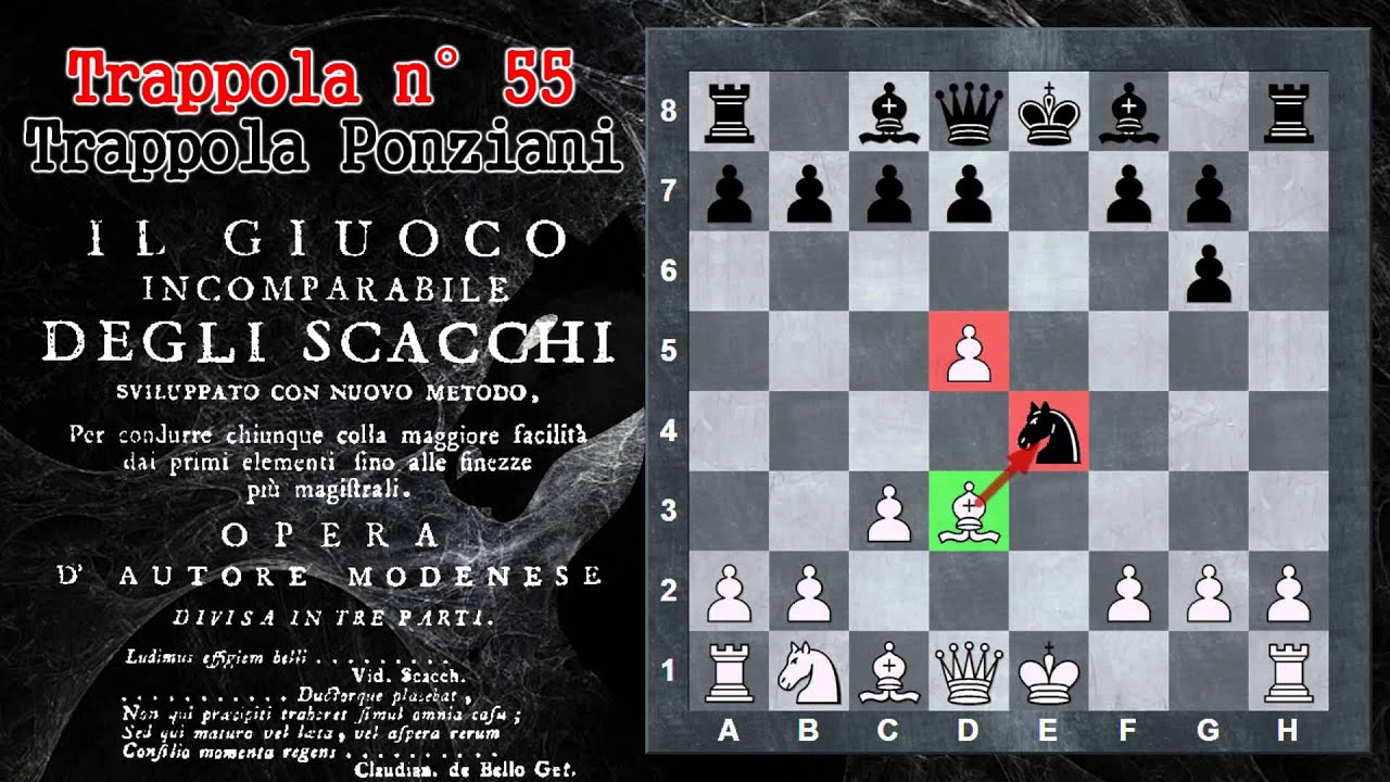 Trappole in Apertura 55 - Scacchi - Trappola Ponziani - Apertura Ponziani