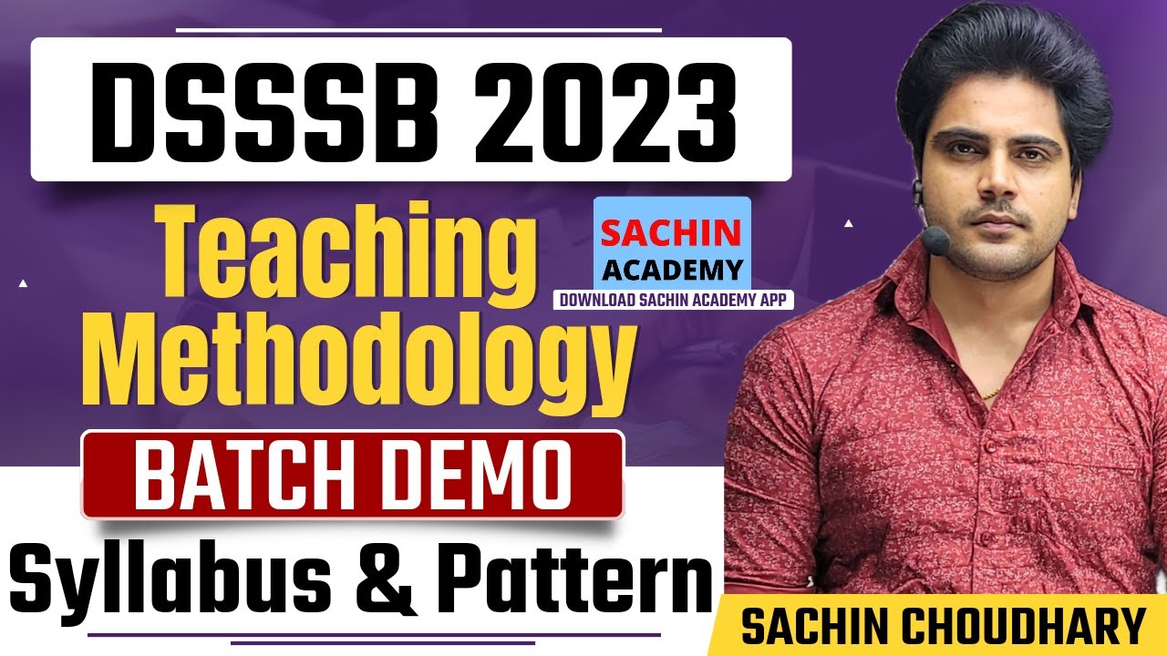 DSSSB 2023 Part B 100 Marks preparation by Sachin choudhary live 8pm