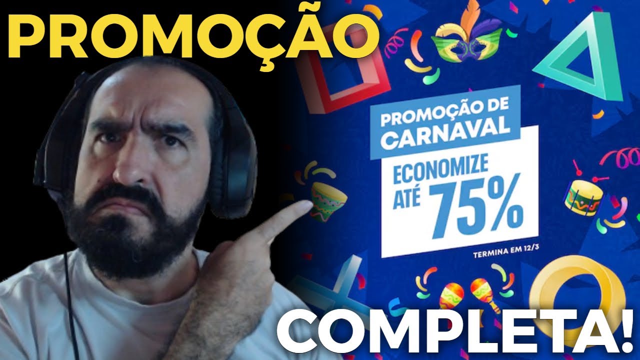 PROMOÇÃO DE CARNAVAL NA PSN +2470 itens para PS4 e PS5 com desconto na LOUCURA DAS OFERTAS DA PSN!