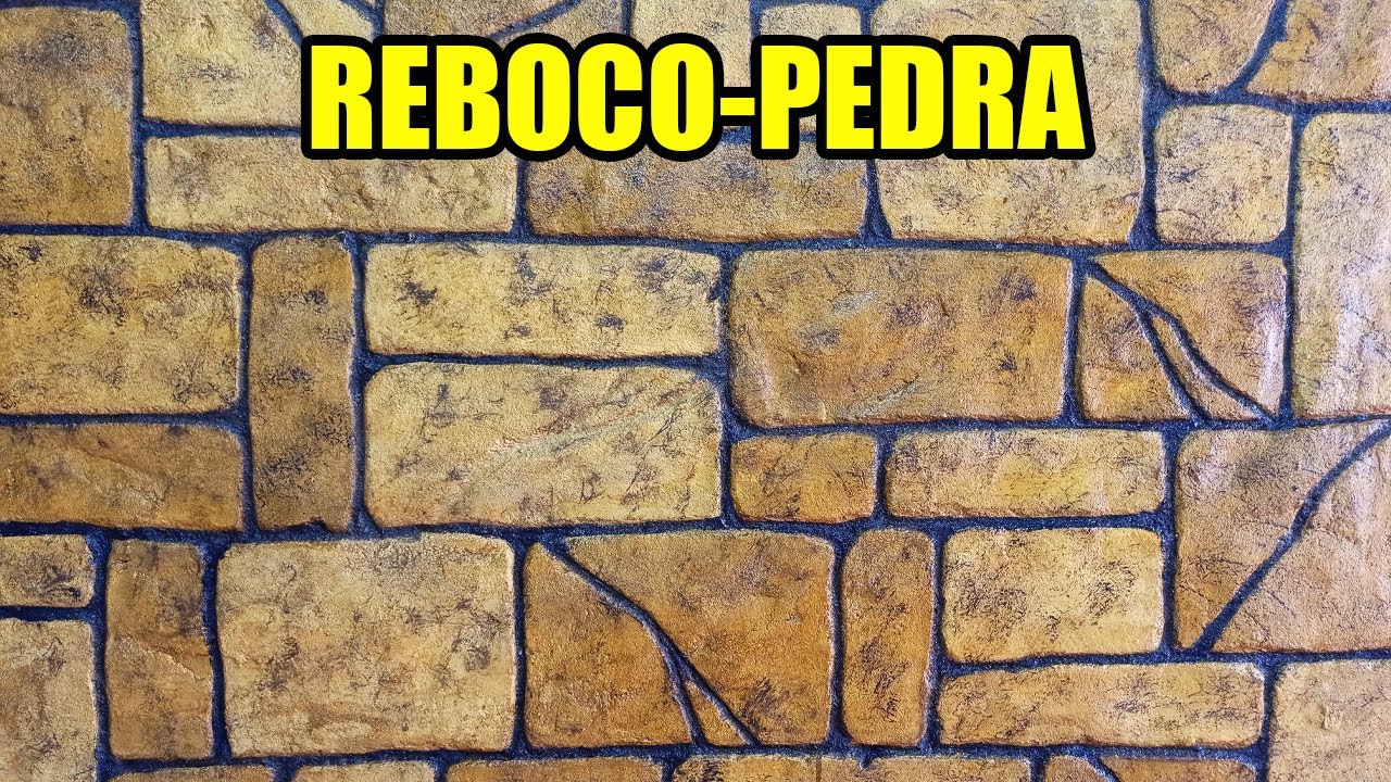 VOCÊ CONHECE O REBOCO PEDRA? - faça você mesmo - EFEITO PEDRA COM REBOCO