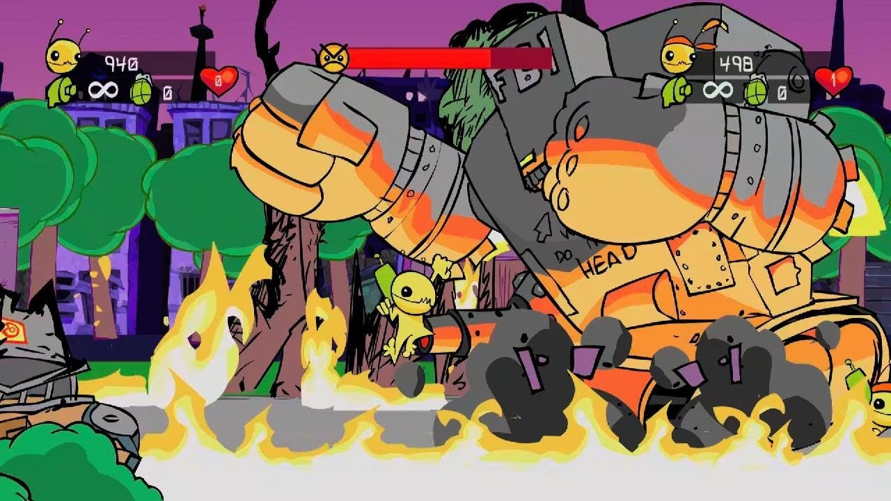 Alien Hominid gameplay