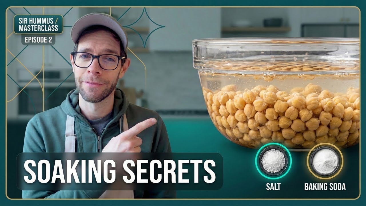 Salt vs Baking Soda: The Soaking Ratio for Soft Chickpeas | Masterclass Ep 2