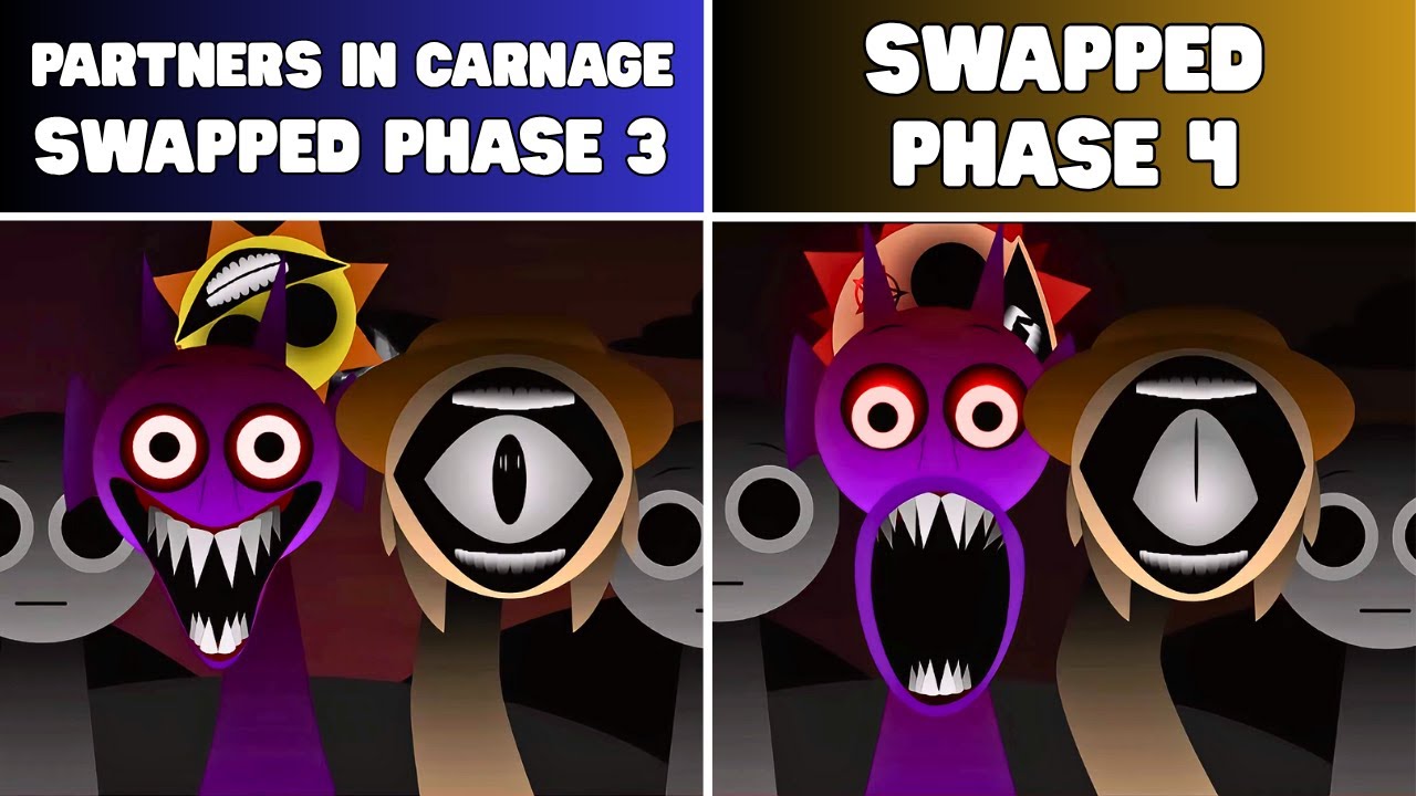 Sprunki Shifted Partners in Carnage – Swapped Phase 3 VS Swapped Phase 4: Who Nails It?