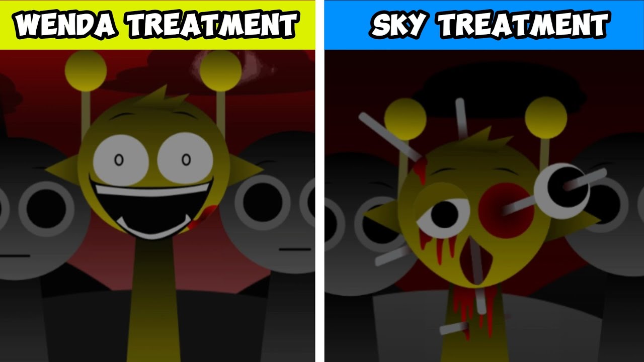 Incredibox Sprunki Wenda Treatment vs Sky Treatment