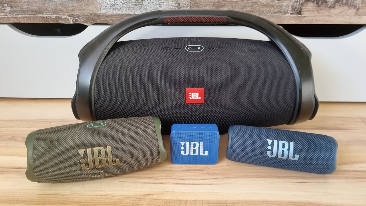 JBL BOOMBOX 2 vs JBL CHARGE 5 vs JBL FLIP 6 vs JBL GO 2