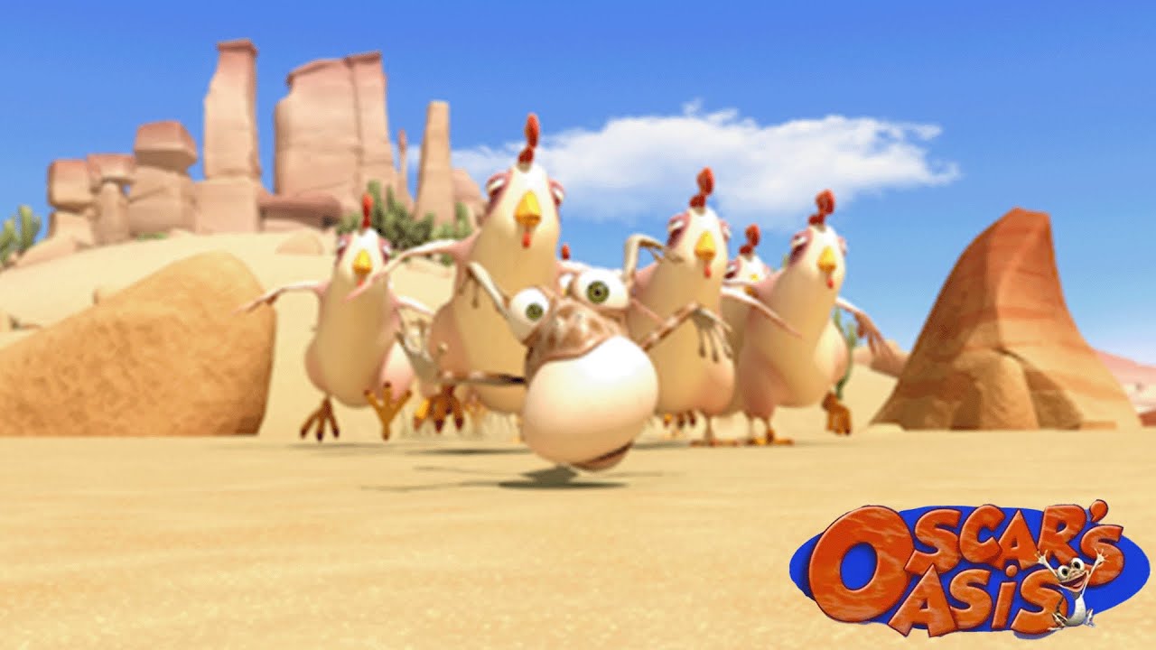 Oscar's Egg Race With The Chickens + More Oscars's Oasis Cartoons For Kids