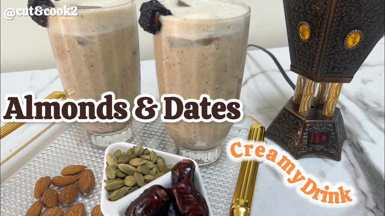 Dates & Almonds Shake | Ramadan Special Recipe | Energy Booster Drink | @CutandCook2 