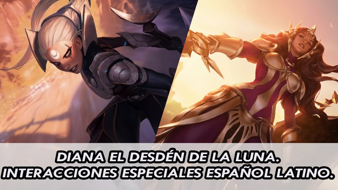 DIANA EL DESDÉN DE LA LUNA INTERACCIONES ESPECIALES ESPAÑOL LATINO | LEGENDS OF RUNETERRA.