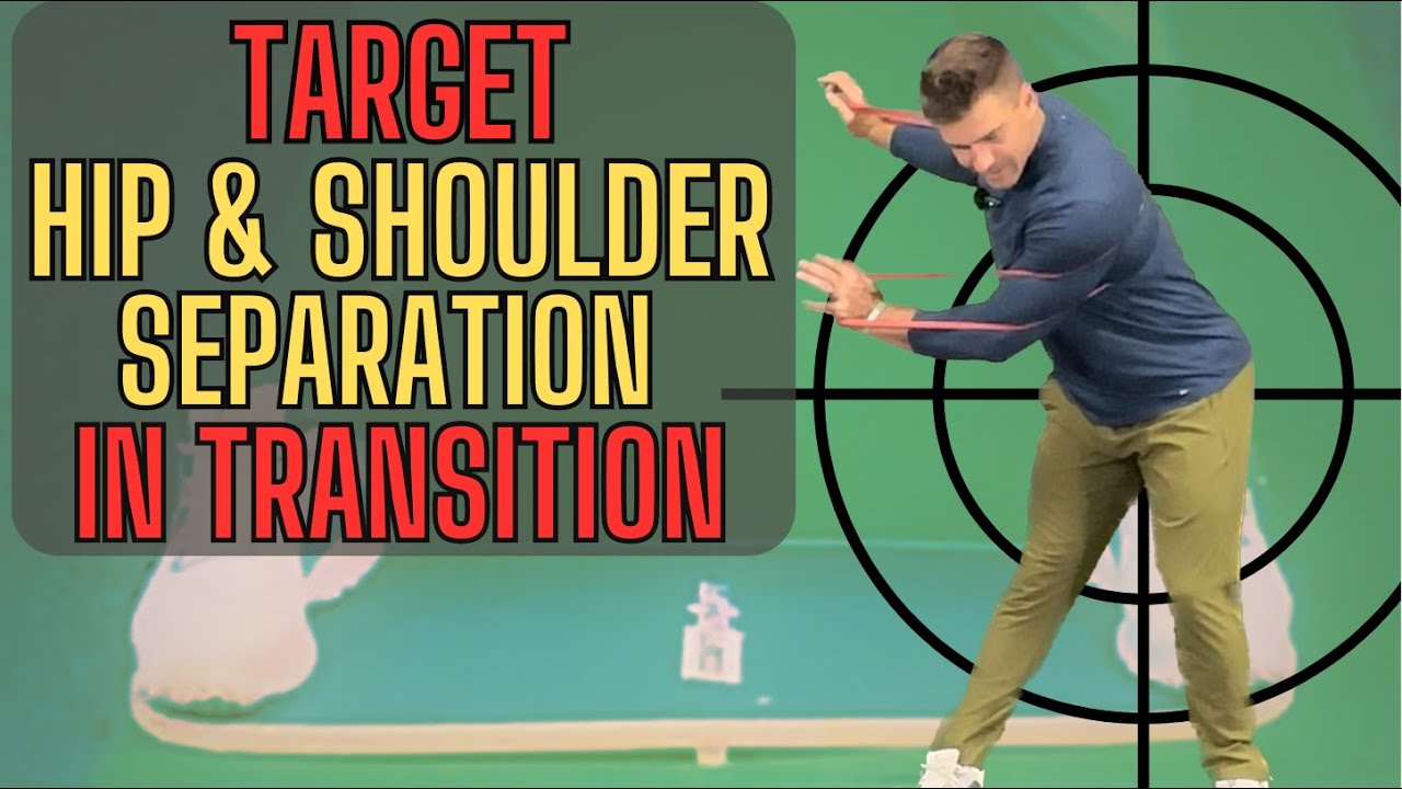 Target Hip & Shoulder Separation in Transition with this golf pressure board drill Justin James golf