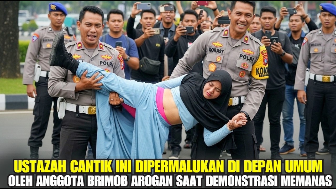 USTAZAH CANTIK DIPERMALUKAN OKNUM POLISI AROGAN — WARGA MENGAMUK & VIDEONYA LANGSUNG TRENDING!