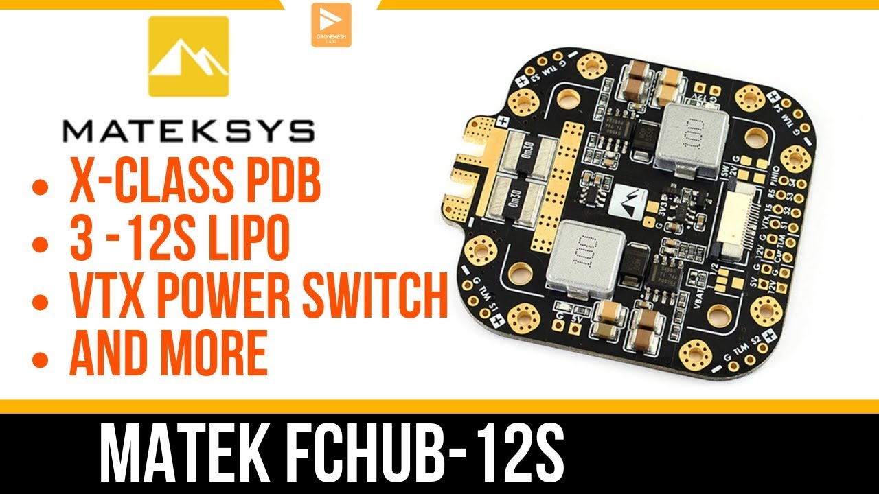 Matek X-Class PDB With Great Features // Matek FCHUB-12S