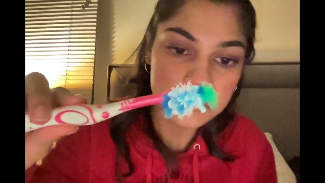 asmr getting you ready for bed 💆‍♀️🪥🦷💤